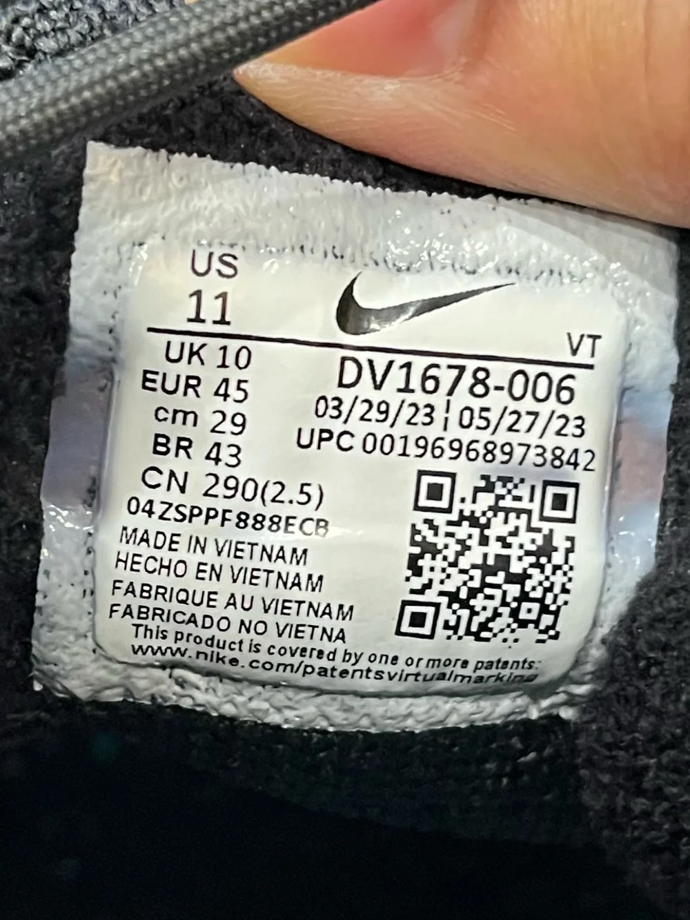Nike Air VaporMax Flyknit Black Anthracite Running‎ Shoes Sneakers Sz. 11